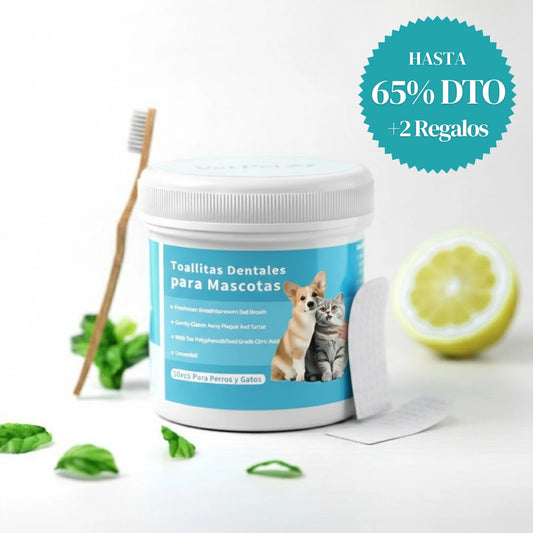 Toallitas Dentales Para Mascotas